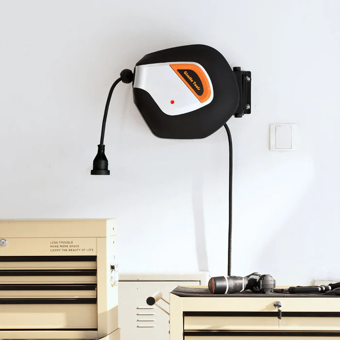 Retractable Extension Cord Reel-15m