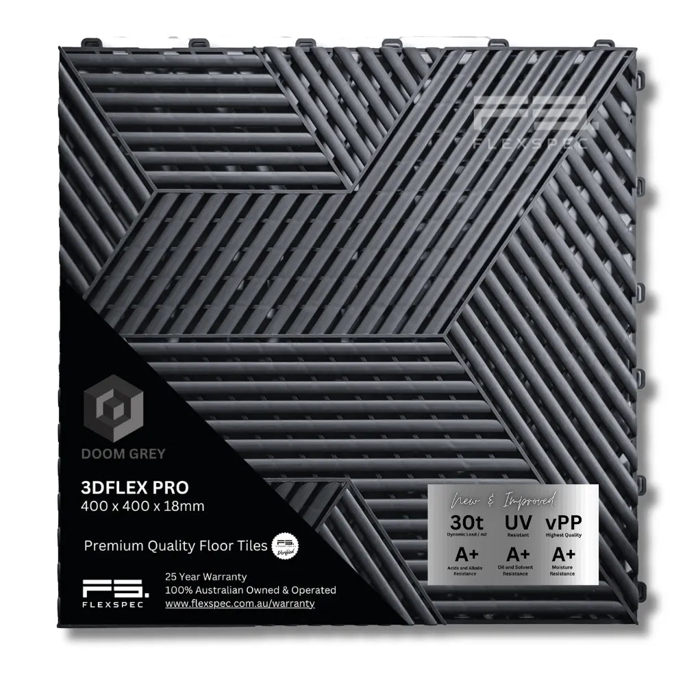 3DFlex Pro™ Garage Tile – 400x400x18mm
