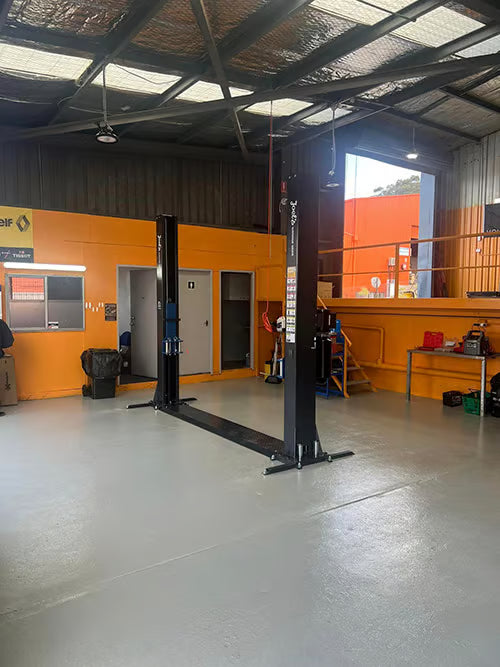 4T 2 Post Base Plate Car Hoist - Premium Garage Lift Australia