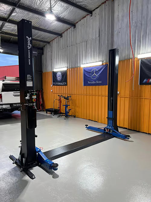 4T 2 Post Base Plate Car Hoist - Premium Garage Lift Australia