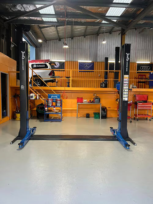 4T 2 Post Base Plate Car Hoist - Premium Garage Lift Australia