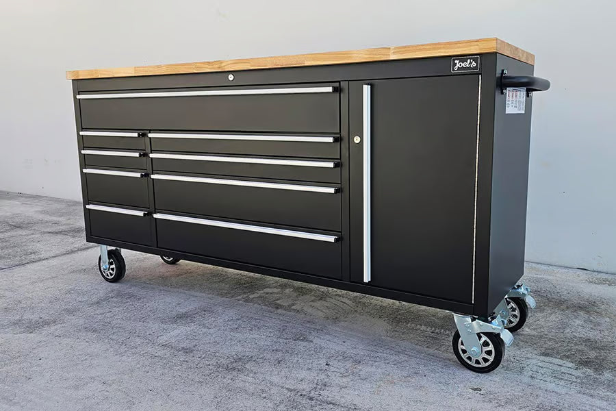 72″ Black Workbench Tool Trolley by Joels Garage Gear