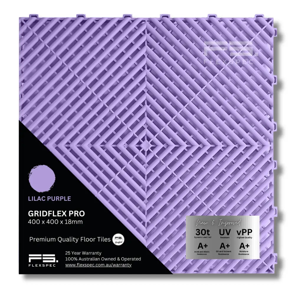 GridFlex Pro™ Garage Tile – 400x400x18mm