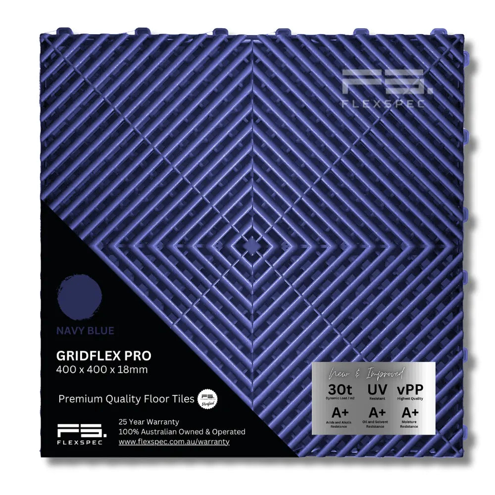 GridFlex Pro™ Garage Tile – 400x400x18mm