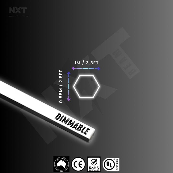 NXTBEAM Hexagon - Honeycomb - LED Lighting Kit DIMMABLE