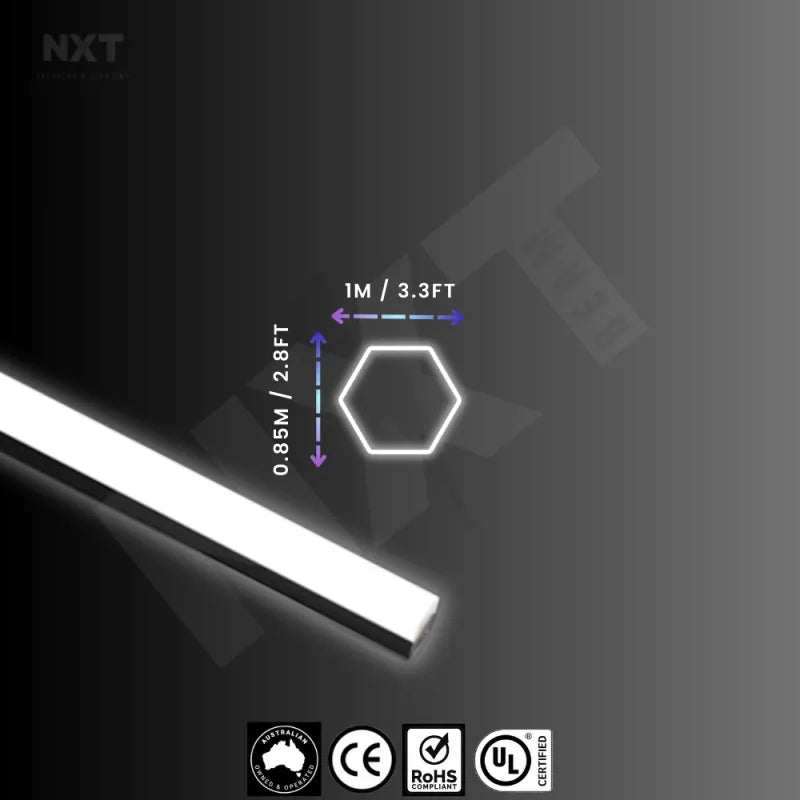 NXTBEAM Hexagon - Honeycomb - LED Lighting Kit