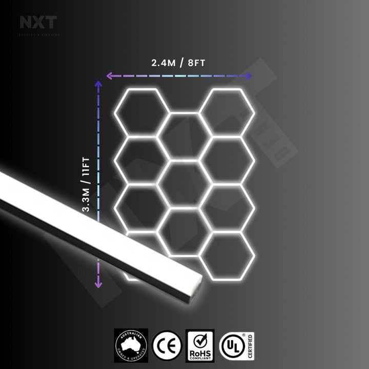 NXTBEAM Hexagon - Honeycomb - LED Lighting Kit