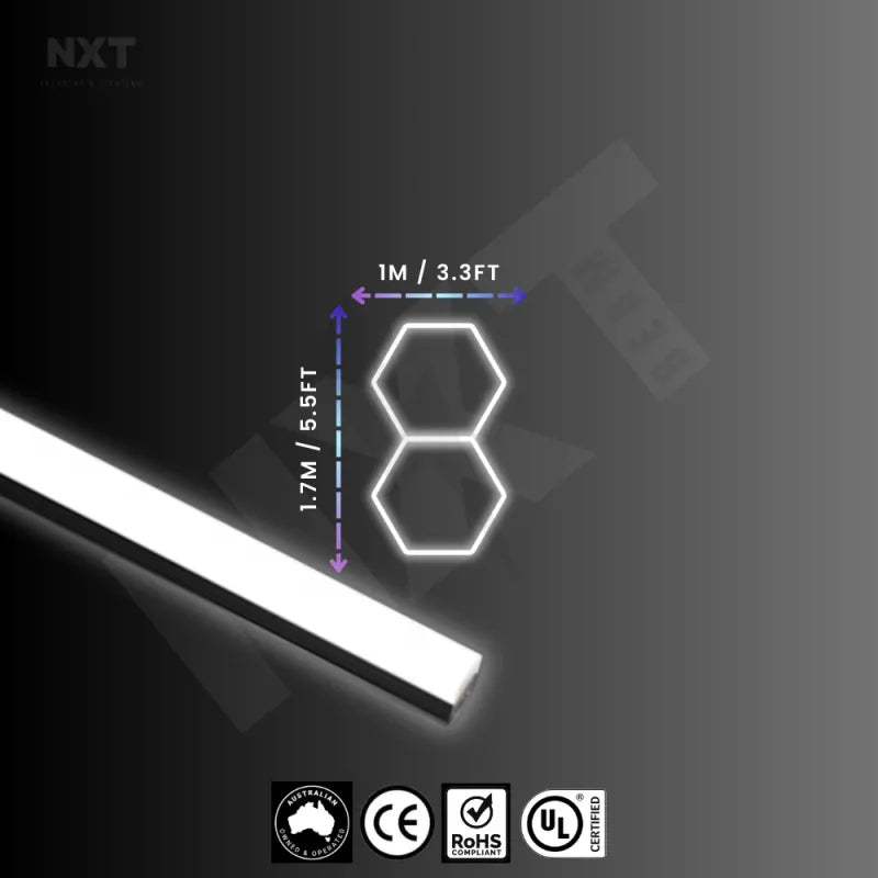 NXTBEAM Hexagon - Honeycomb - LED Lighting Kit