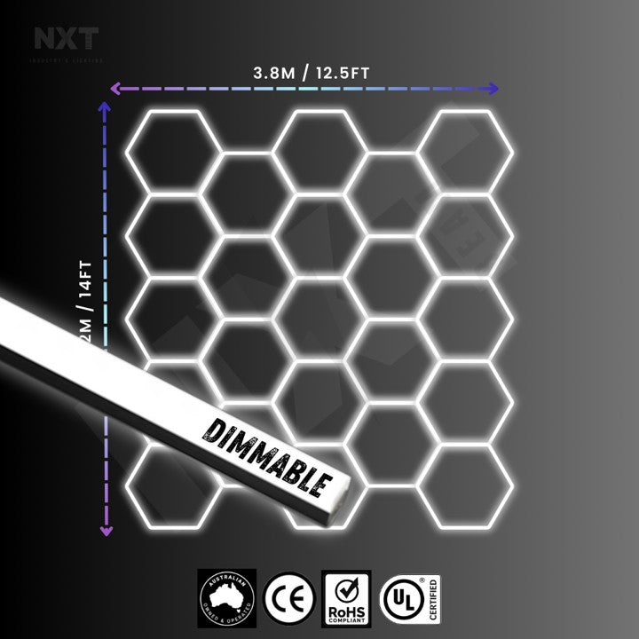 NXTBEAM Hexagon - Honeycomb - LED Lighting Kit DIMMABLE