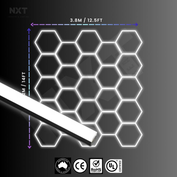 NXTBEAM Hexagon - Honeycomb - LED Lighting Kit