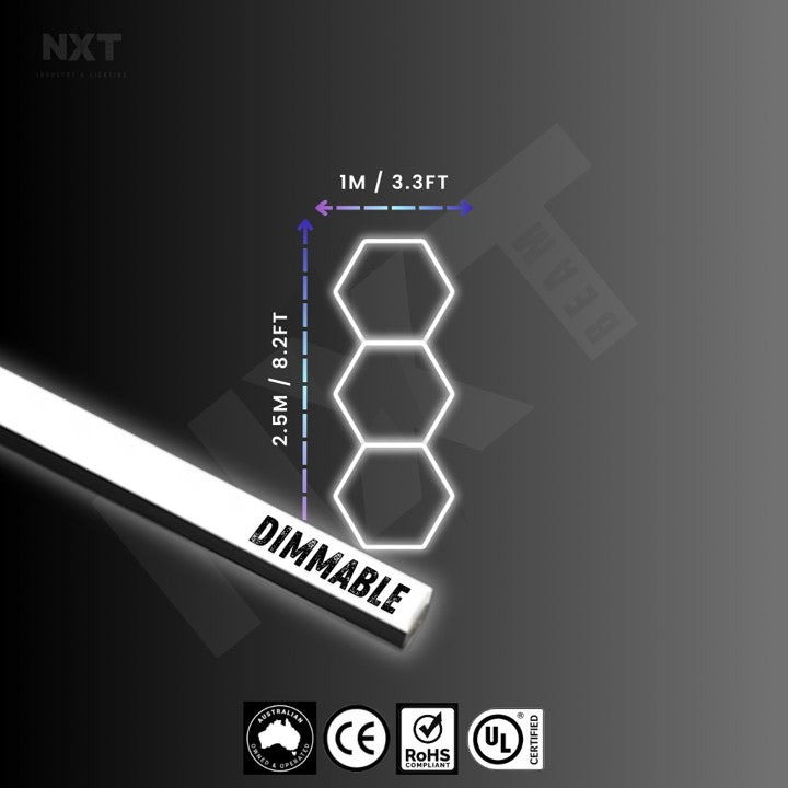 NXTBEAM Hexagon - Honeycomb - LED Lighting Kit DIMMABLE