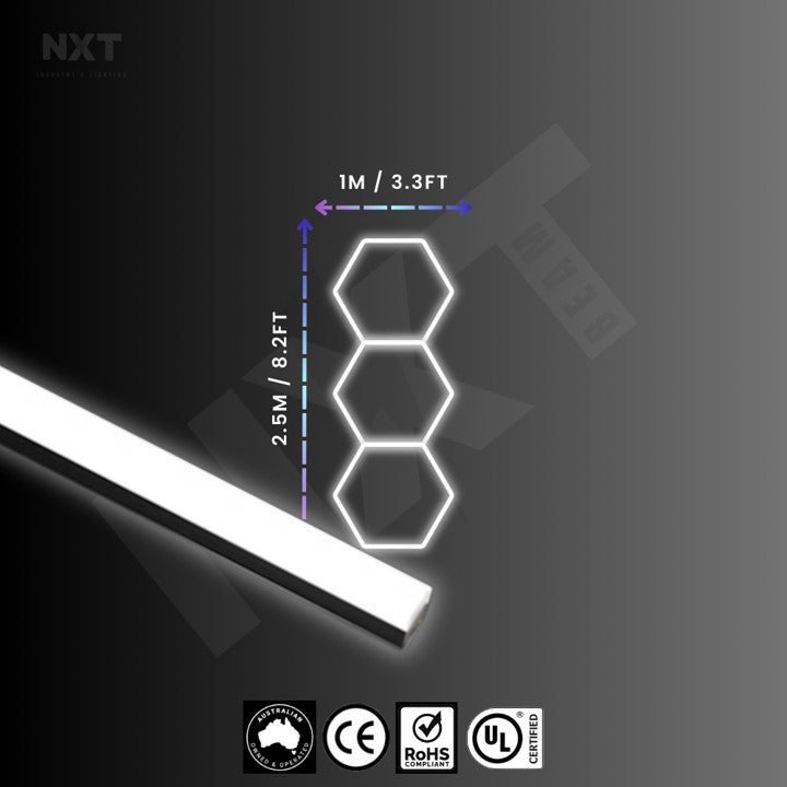 NXTBEAM Hexagon - Honeycomb - LED Lighting Kit