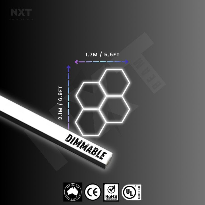 NXTBEAM Hexagon - Honeycomb - LED Lighting Kit DIMMABLE
