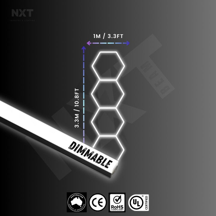 NXTBEAM Hexagon - Honeycomb - LED Lighting Kit DIMMABLE