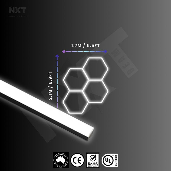 NXTBEAM Hexagon - Honeycomb - LED Lighting Kit