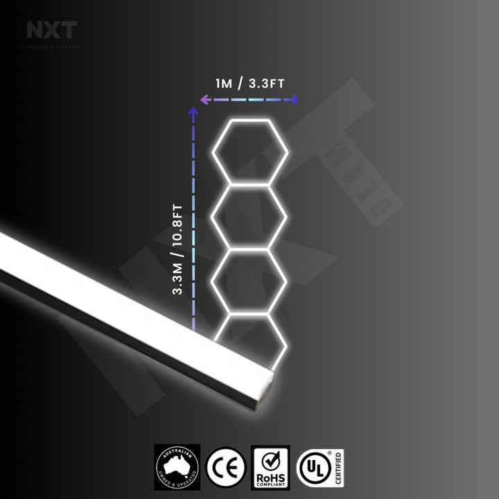 NXTBEAM Hexagon - Honeycomb - LED Lighting Kit