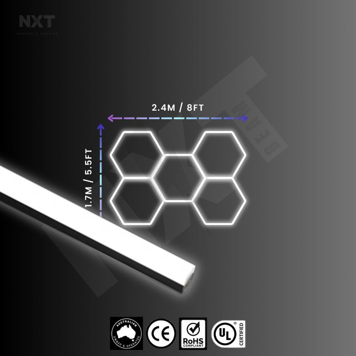 NXTBEAM Hexagon - Honeycomb - LED Lighting Kit