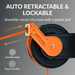 Retractable Air Hose Reel-Alloy Steel-3/8in-15m Auto Retractable & Lockable