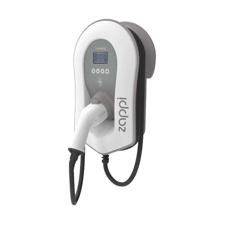Zappi electric vehicle charging station on a white background