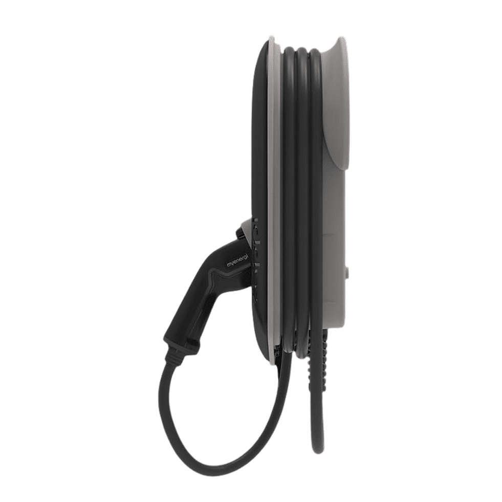 Zappi electric vehicle charging station side view