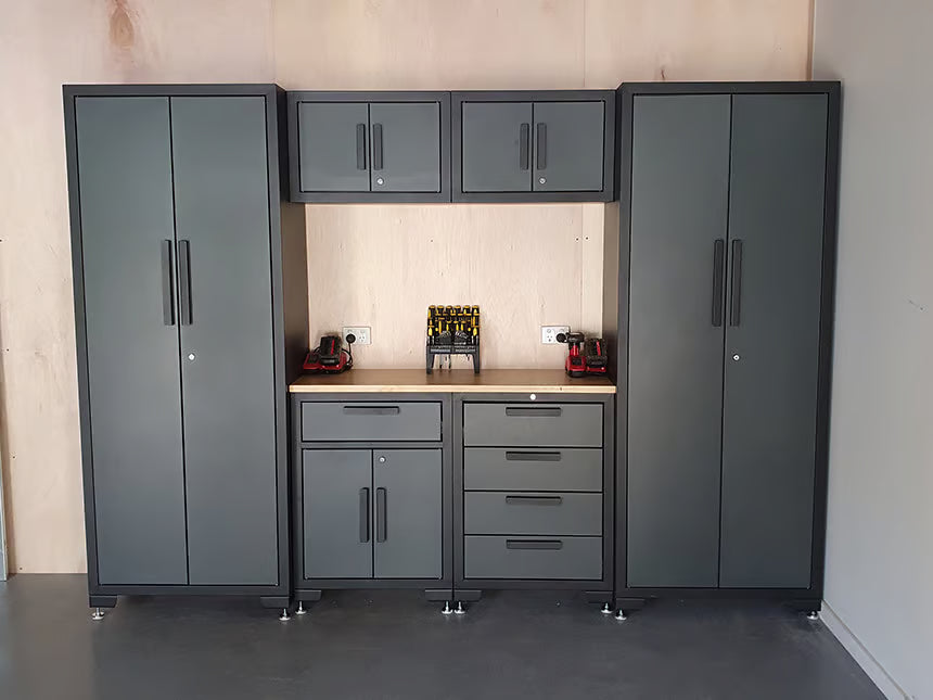 Garage Storage Cabinet 6 Piece Combo by Joels Garage Gear