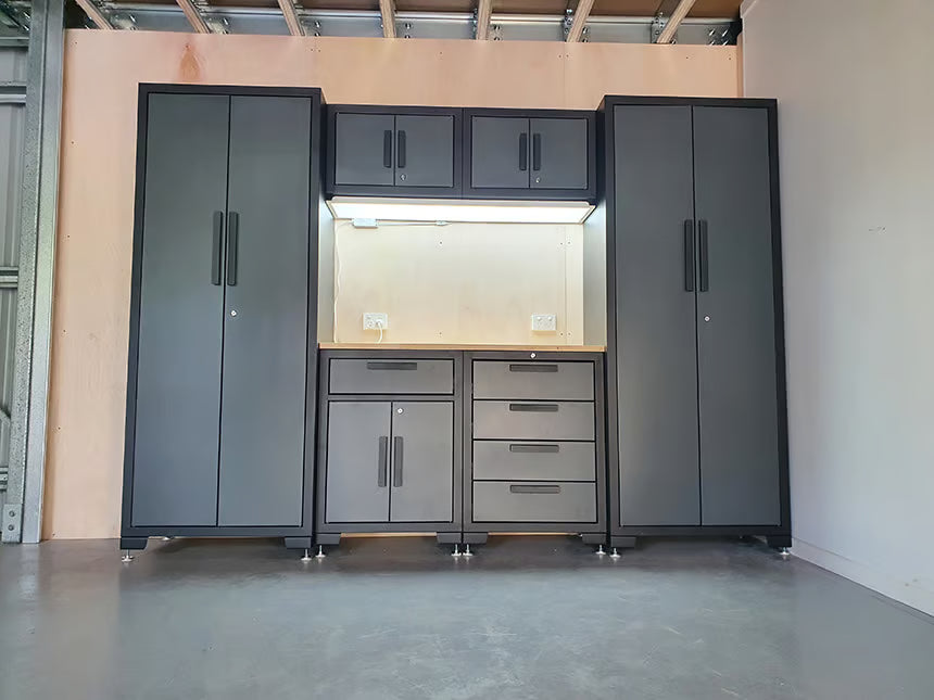 Garage Storage Cabinet 6 Piece Combo by Joels Garage Gear