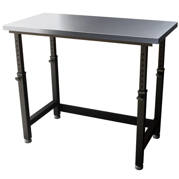 MAXIM HD 48" Stainless Steel Top Adjustable Height Workbench