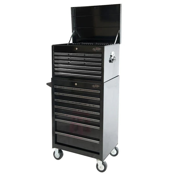 Maxim Pro 27" 19 Drawer Top Tool Chest & Roll Cabinet Toolbox