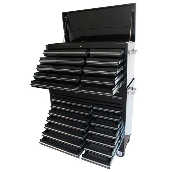 Maxim Pro 42" 25 Drawer Top Tool Chest & Roll Cabinet Toolbox