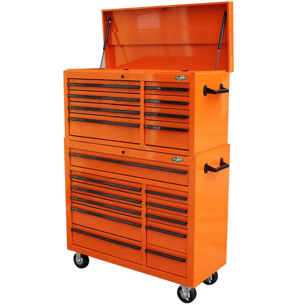 Maxim Pro 42" 19 Drawer Top Tool Chest & Roll Cabinet Toolbox