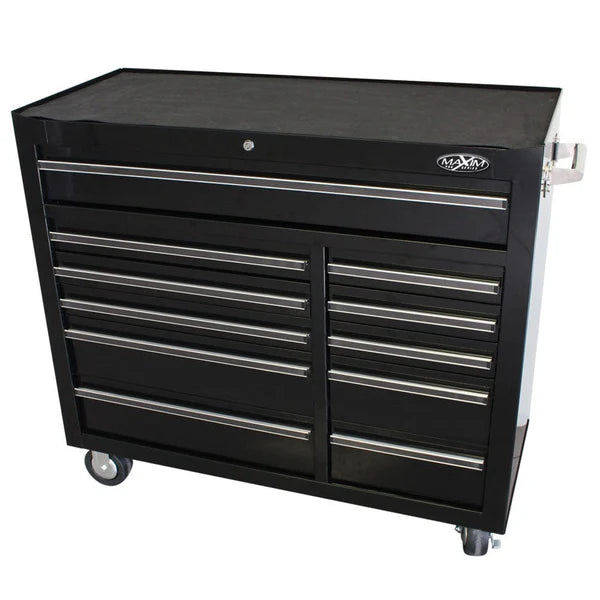 MAXIM 42" 11 Drawer Roll Cabinet Storage Toolbox Stainless Steel Benchtop
