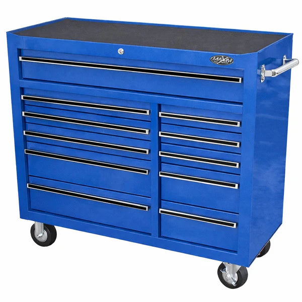 MAXIM 42" 11 Drawer Roll Cabinet Storage Toolbox Stainless Steel Benchtop