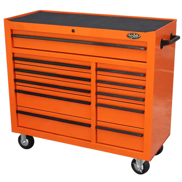 MAXIM 42" 11 Drawer Roll Cabinet Storage Toolbox Stainless Steel Benchtop