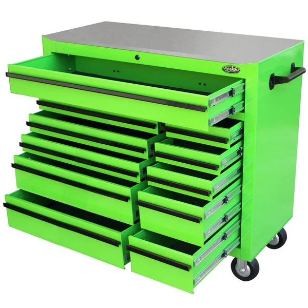 MAXIM 42" 11 Drawer Roll Cabinet Storage Toolbox Stainless Steel Benchtop