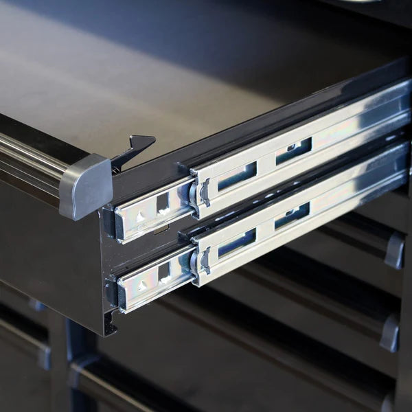 MAXIM 72” 16 Drawers Workstation with 2x Overhead Cabinets