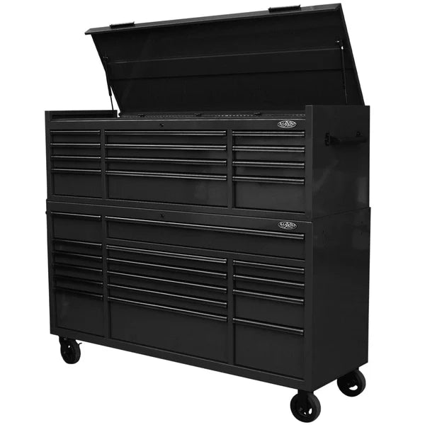 MAXIM PRO 72” Ultimate 28 Drawer Top Chest & Roll Cabinet Toolbox with Optional Side Locker