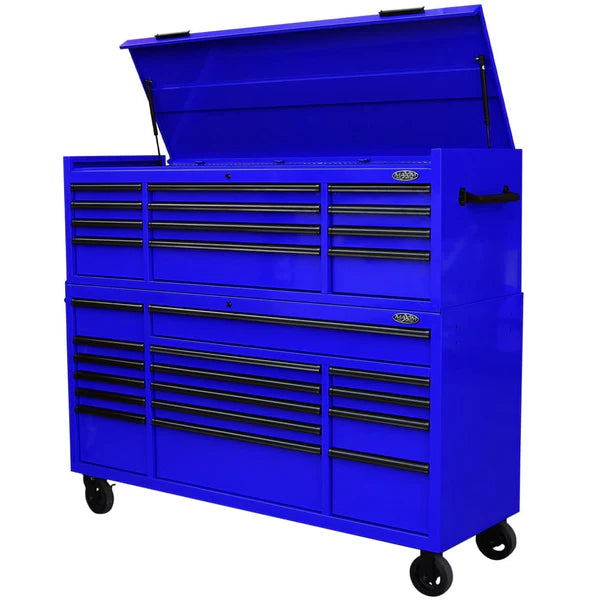 MAXIM PRO 72” Ultimate 28 Drawer Top Chest & Roll Cabinet Toolbox with Optional Side Locker