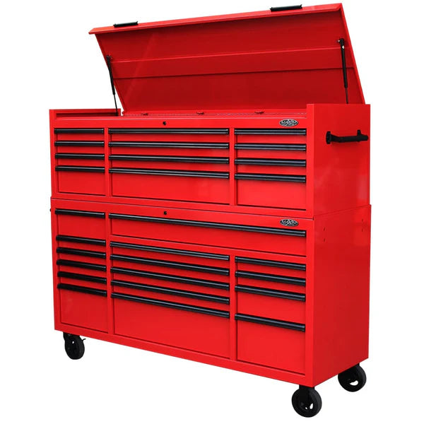MAXIM PRO 72” Ultimate 28 Drawer Top Chest & Roll Cabinet Toolbox with Optional Side Locker
