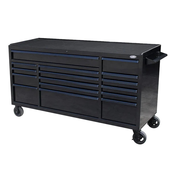 MAXIM 72” 16 Drawers Workstation with 2x Overhead Cabinets