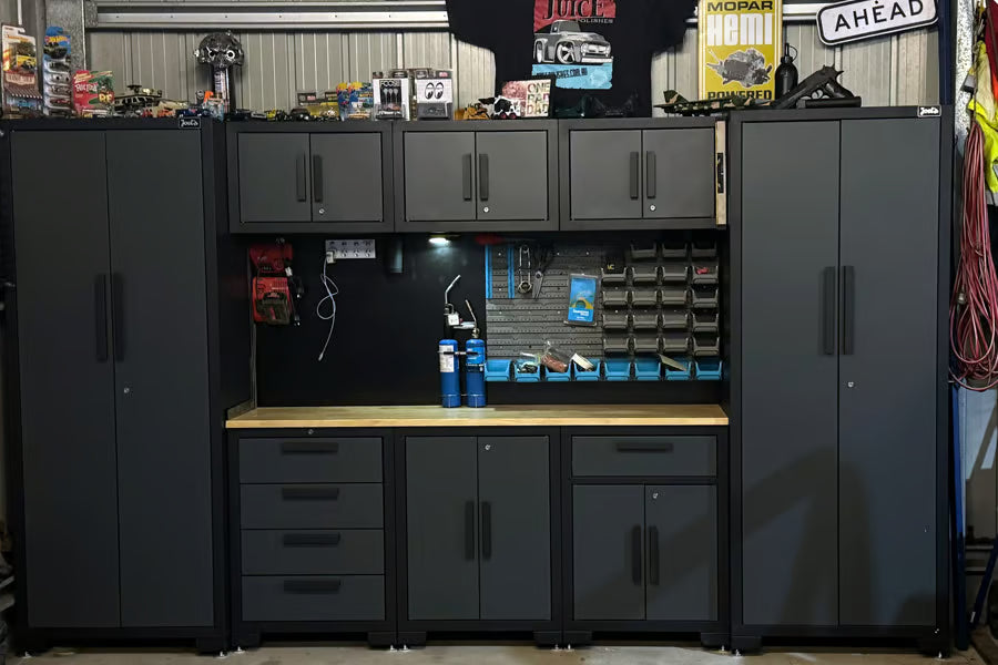 Garage Cabinet 8 Piece Combo by Joels Garage Gear